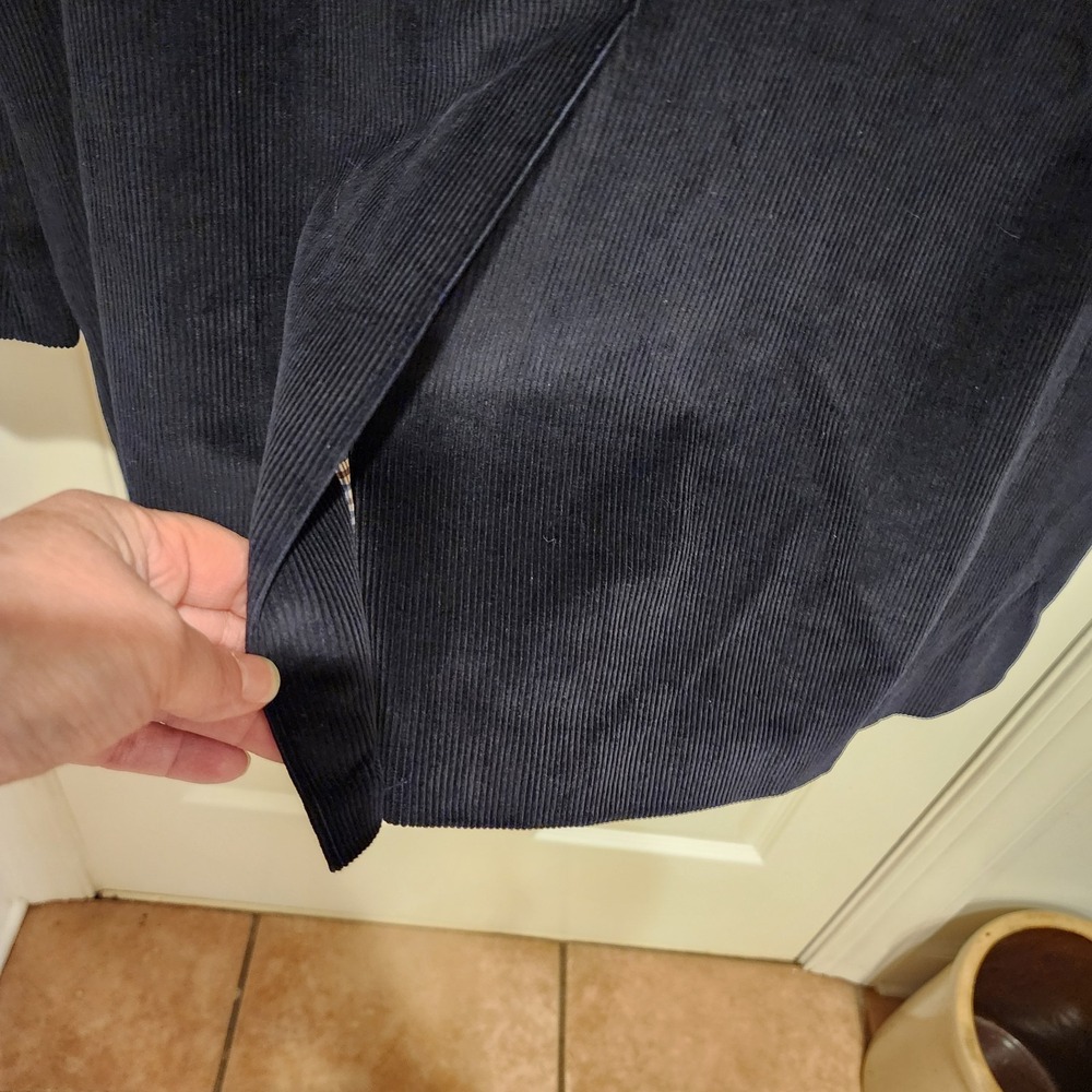 Saddlebred Corduroy Sports Coat Blazer Dark Blue/Navy 44L Dapper business - Picture 10 of 10